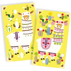 Llama Pom Poms Craft Kit by Janod