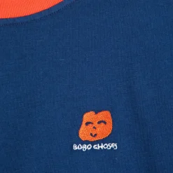 Logo Embroidery Colour Block T-Shirt by Bobo Choses Womenswear