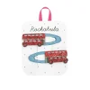 London Bus Hair Clips by Rockahula