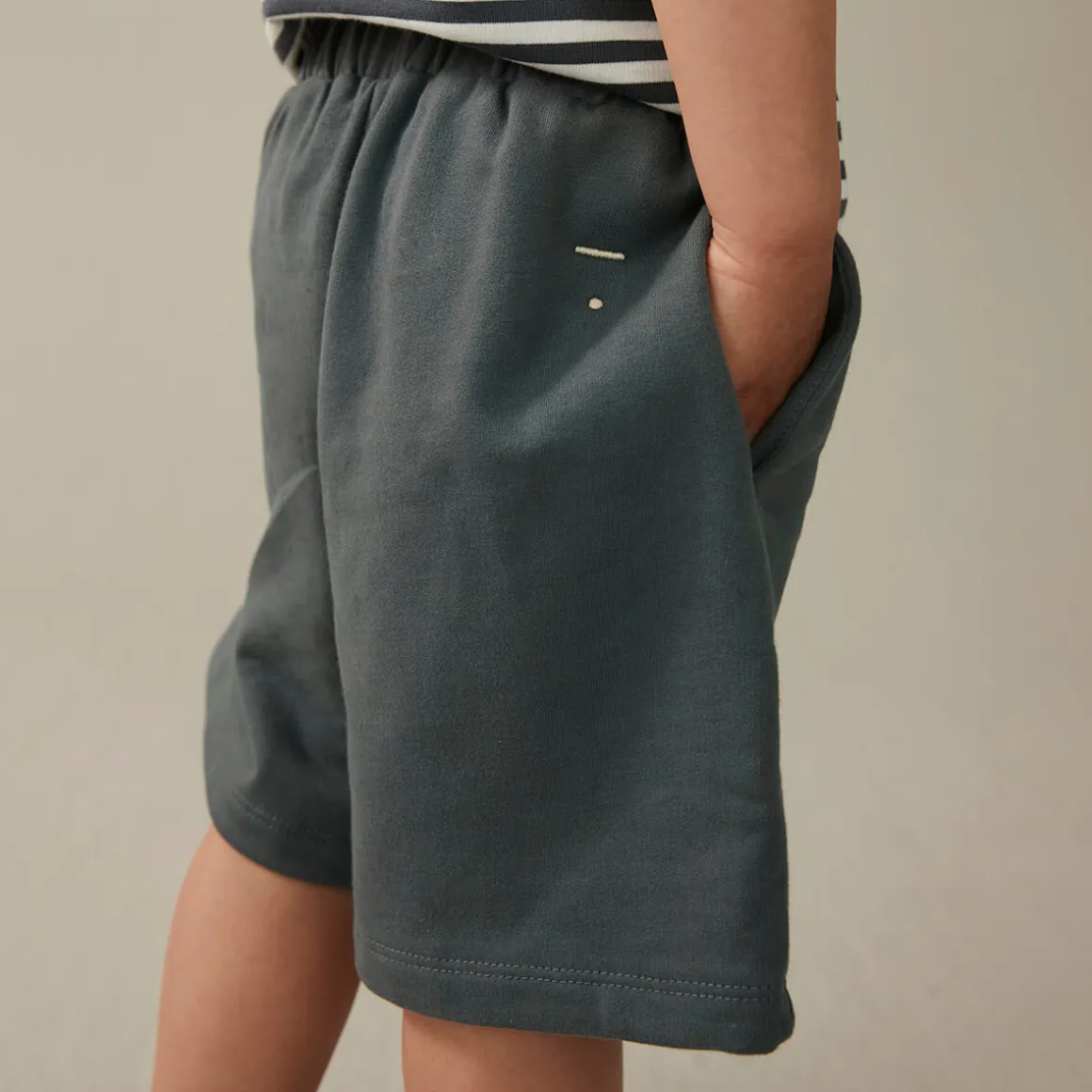 Long Shorts in Blue Grey by Gray Label