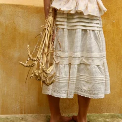 Long Skirt in Natural by Bonjour