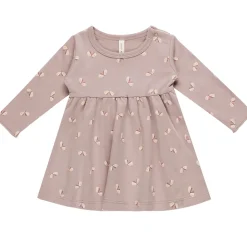 Long Sleeve Dress in Butterflies by Quincy Mae