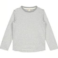 Long Sleeve Tee in Grey / Off White by Gray Label