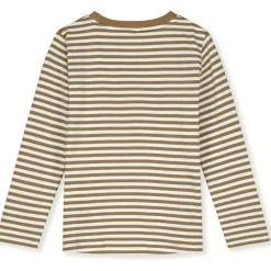 Long Sleeve Tee in Peanut / Off White by Gray Label