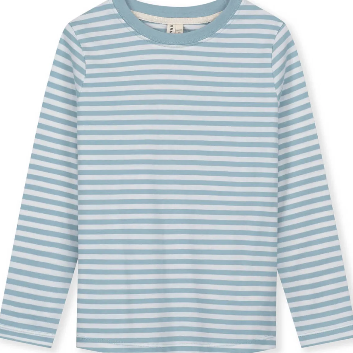 Long Sleeve Tee in Sky / Off White by Gray Label