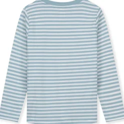 Long Sleeve Tee in Sky / Off White by Gray Label