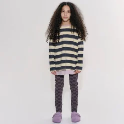 Long Sleeve T-Shirt in Moth and Phantom Stripe by Main Story