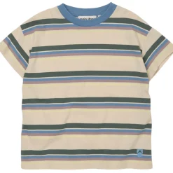 Loose T-Shirt in Lily White Stripe by Main Story