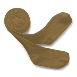 Louise Ribbed Tights in Biscuit by Collegien