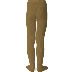 Louise Ribbed Tights in Biscuit by Collegien