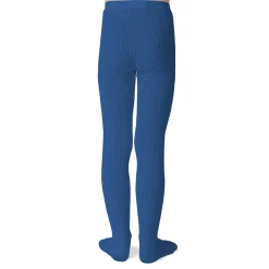 Louise Ribbed Tights in Bleu Saphir by Collegien