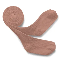 Louise Ribbed Tights in Bois De Rose by Collegien