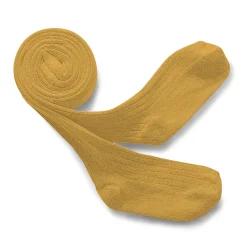 Louise Ribbed Tights in Camomille by Collegien