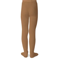 Louise Ribbed Tights in Caramel au Beurre Salé by Collegien