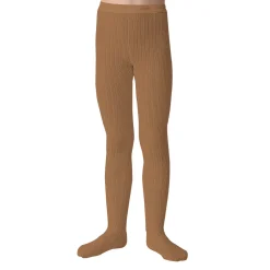 Louise Ribbed Tights in Caramel au Beurre Salé by Collegien