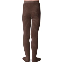 Louise Ribbed Tights in Chocolat Au Lait by Collegien