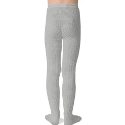 Louise Ribbed Tights in Gris Perle by Collegien