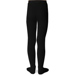 Louise Ribbed Tights in Noir de Charbon by Collegien
