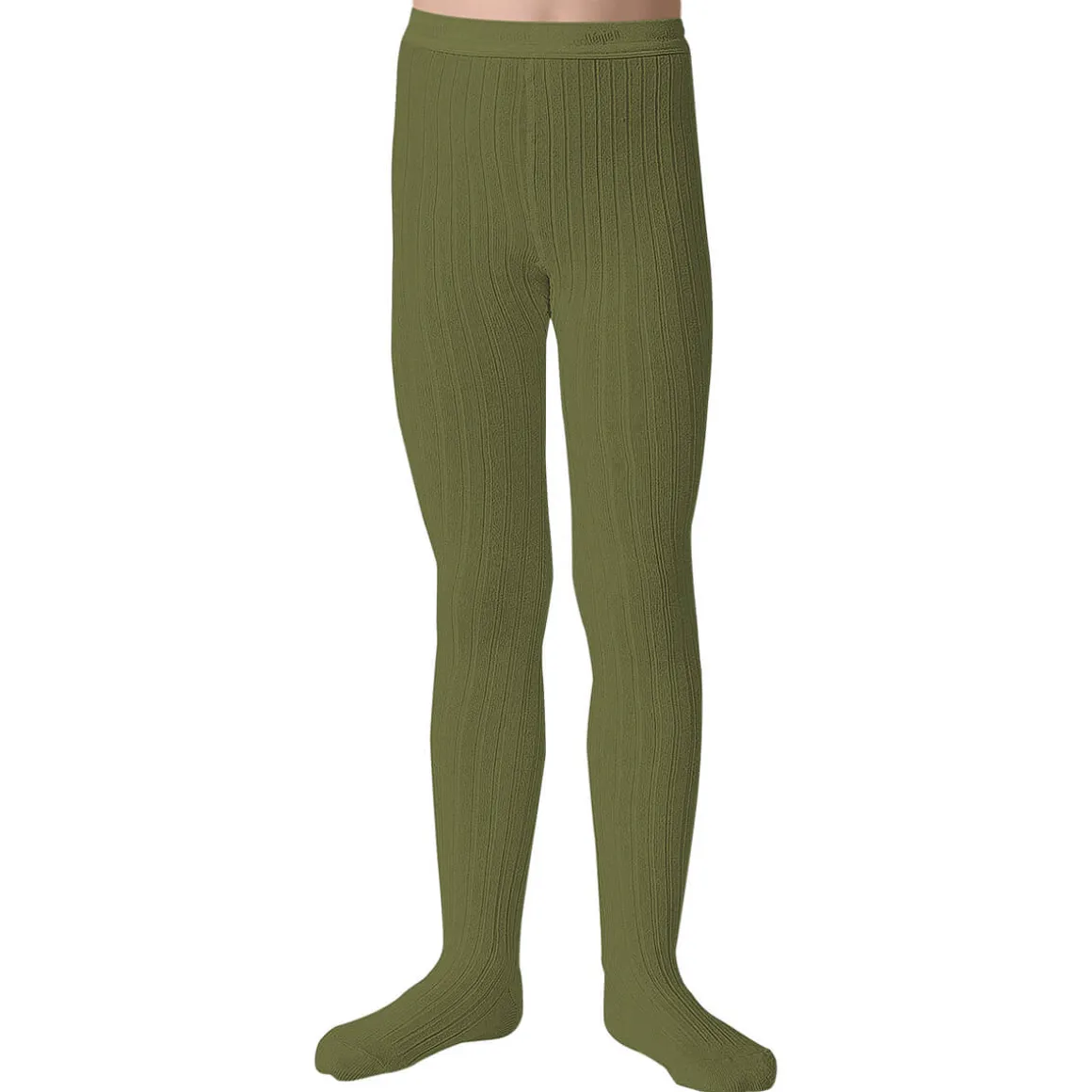 Louise Ribbed Tights in Olive Du Luberon by Collegien