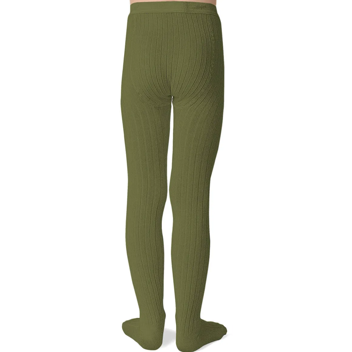 Louise Ribbed Tights in Olive Du Luberon by Collegien