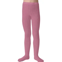 Louise Ribbed Tights in Rose Bonbon by Collegien