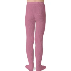 Louise Ribbed Tights in Rose Bonbon by Collegien