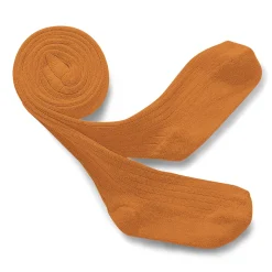 Louise Ribbed Tights in Terracotta by Collegien