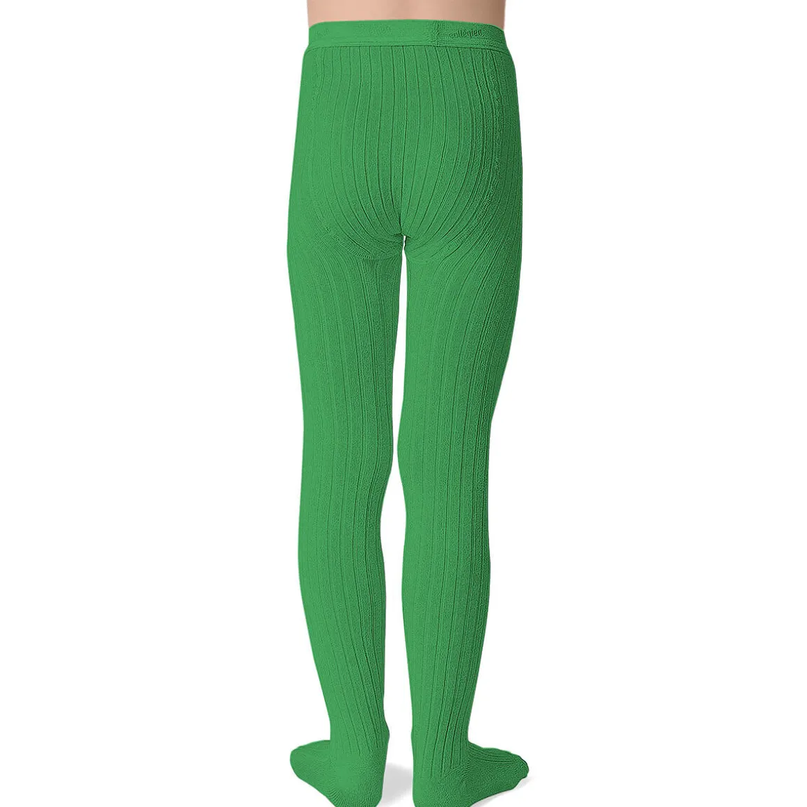 Louise Ribbed Tights in Vert Jackpot by Collegien