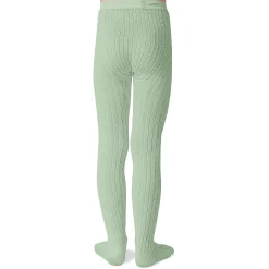 Louise Ribbed Tights in Verveine by Collegien