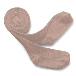 Louise Ribbed Tights in Vieux Rose by Collegien