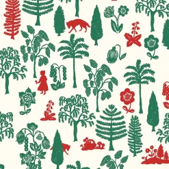 Lou Ruffle Romper (34cm Doll) in Trees Print by Minikane X Nathalie Lete