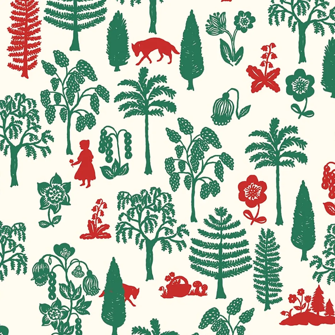 Lou Ruffle Romper (34cm Doll) in Trees Print by Minikane X Nathalie Lete