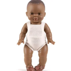 Lou Tricot Romper (34cm Doll) in Pink by Minikane