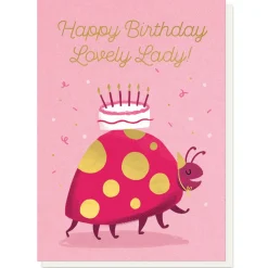 Lovely Ladybird Birthday Greetings Card by Stormy Knight