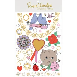 Love Temporary Tattoos (A5 Size) by Rosie Wonders