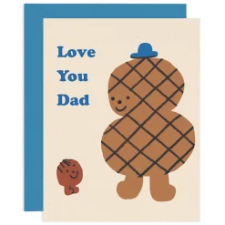 Love You Dad Greetings Card by Maria Ramos for Wrap
