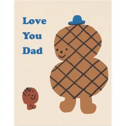 Love You Dad Greetings Card by Maria Ramos for Wrap
