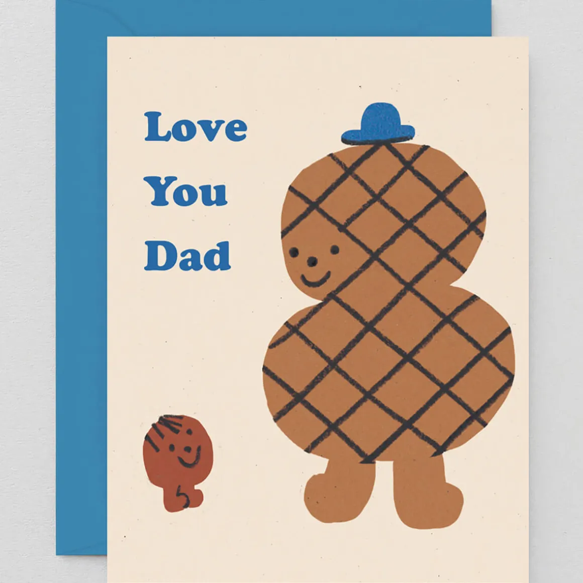 Love You Dad Greetings Card by Maria Ramos for Wrap