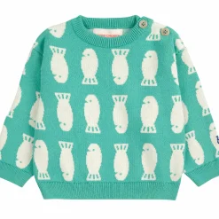 Lucky Fish Jacquard Baby Jumper by Bobo Choses