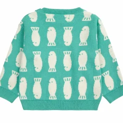 Lucky Fish Jacquard Baby Jumper by Bobo Choses