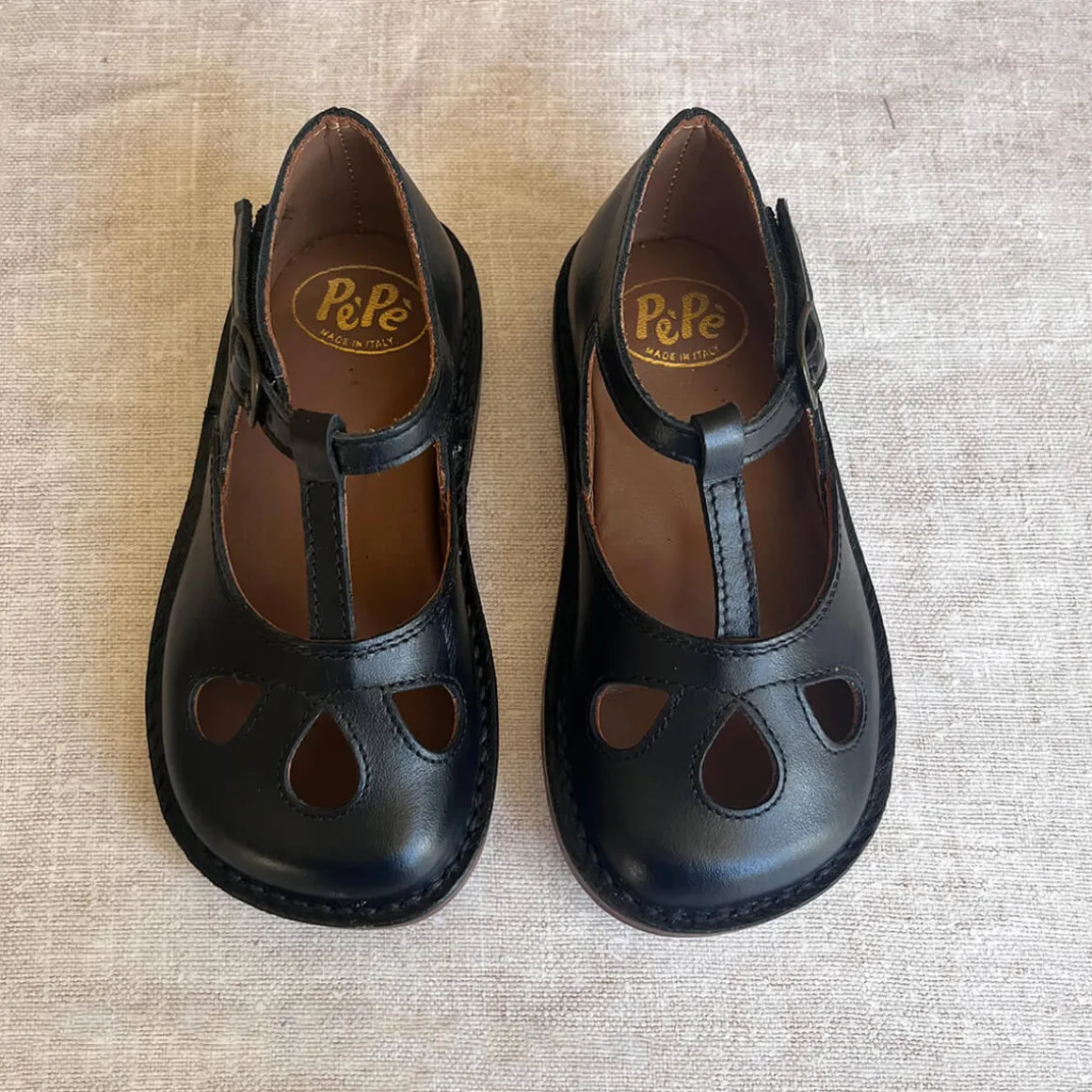 Lucy Cut Out Sandals in Black by PèPè