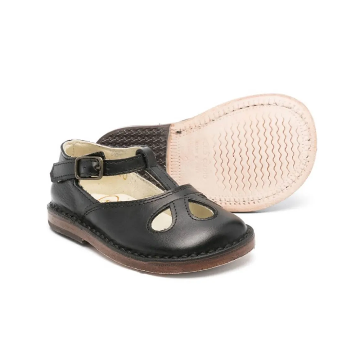 Lucy Cut Out Sandals in Black by PèPè