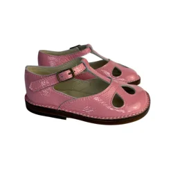 Lucy Cut Out Sandals in Bubblegum Pink Patent by PèPè
