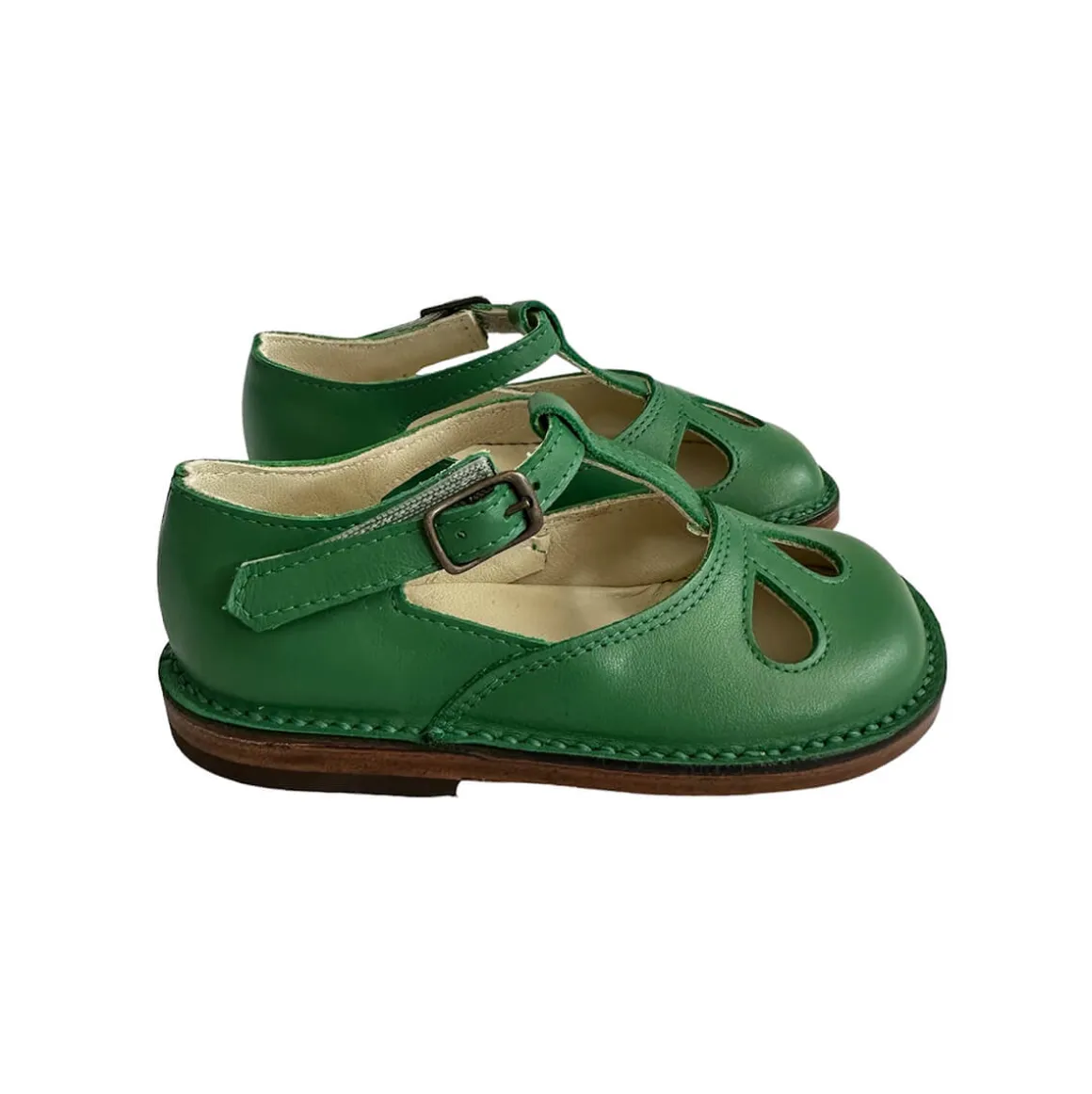 Lucy Cut Out Sandals in Heritage Vert by PèPè