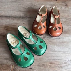 Lucy Cut Out Sandals in Heritage Vert by PèPè