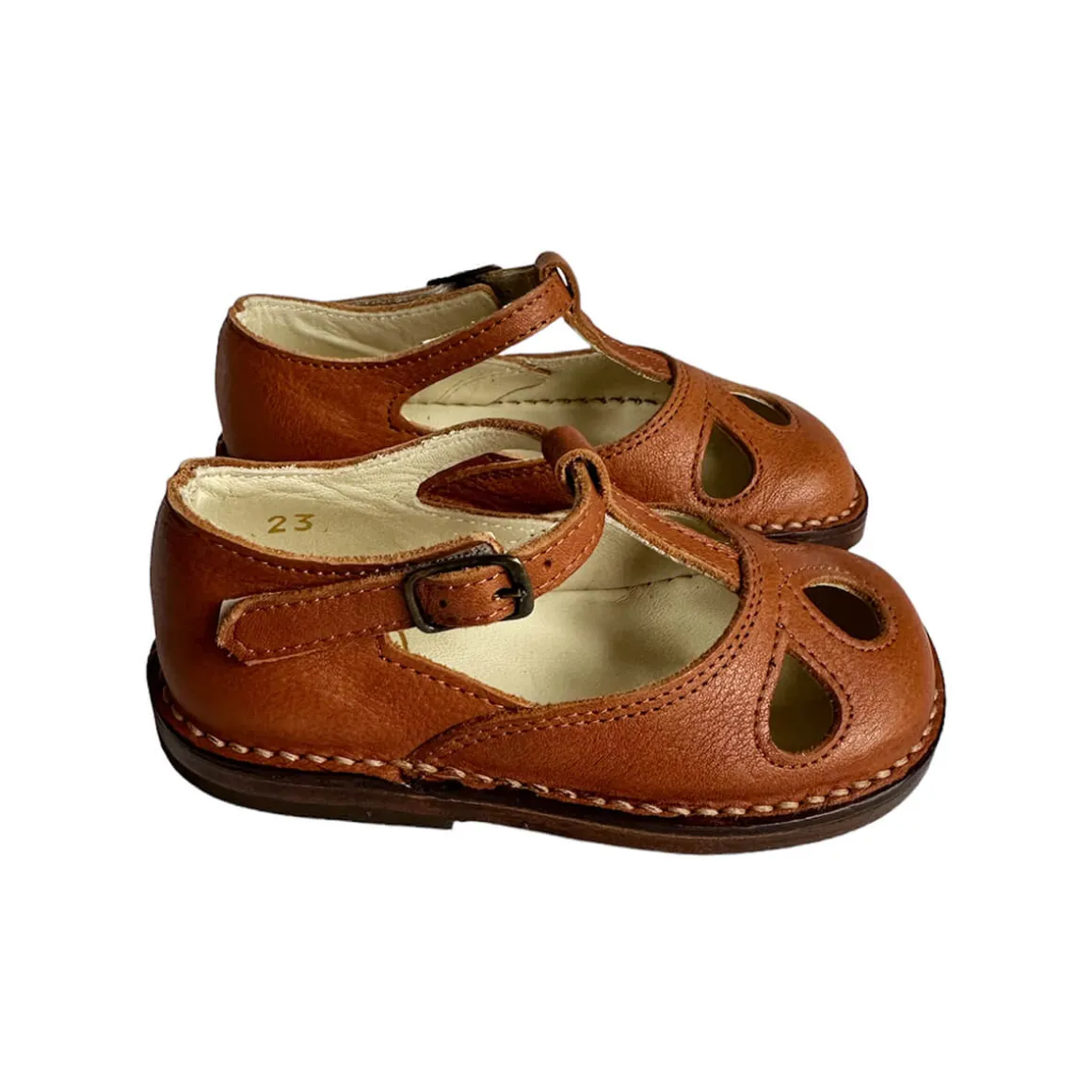 Lucy Cut Out Sandals in Kava Brown by PèPè