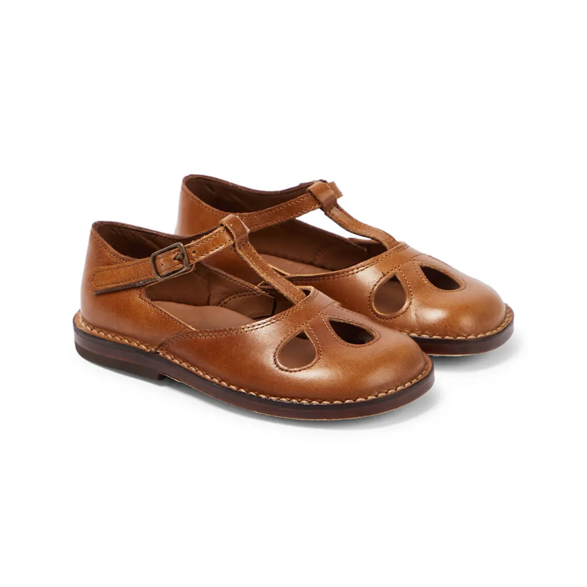 Lucy Cut Out Sandals in Kava Brown by PèPè