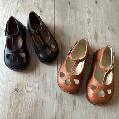 Lucy Cut Out Sandals in Kava Brown by PèPè
