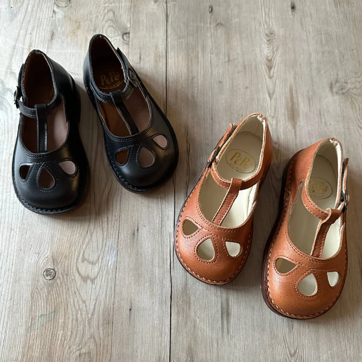 Lucy Cut Out Sandals in Kava Brown by PèPè