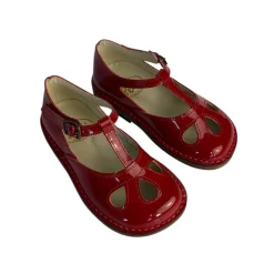 Lucy Cut Out Sandals in Red Patent by PèPè